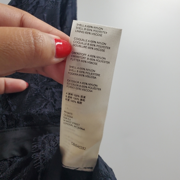 Free People Chante Lace Tank Top Black Boho NEW - Picture 7 of 9